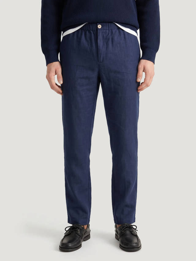 Pantalones de vestir de 100 % lino europeo