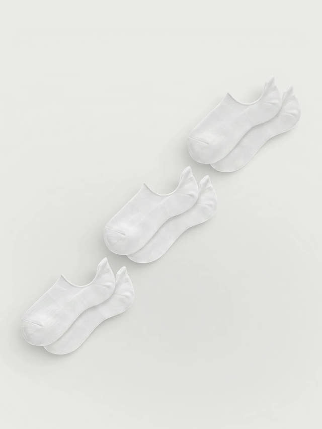 Calcetines tobilleros de algodón Supima® - Pack de 3