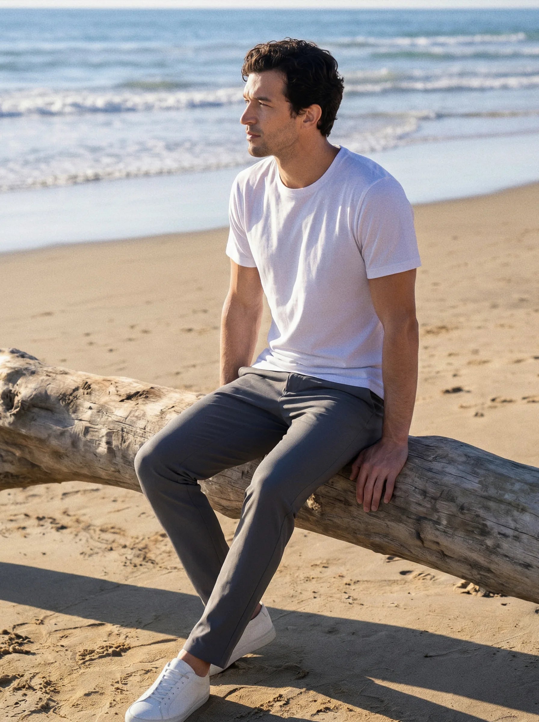 Pantaloni chino Bonflex™ Super Stretch – Athletic Slim — 2-Pack