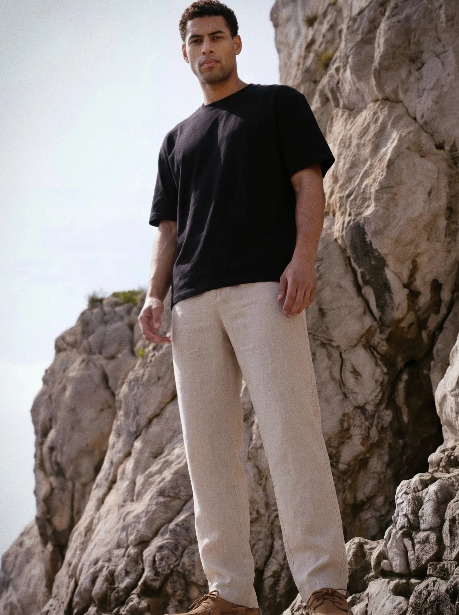 Pantalon habillé 100 % lin européen