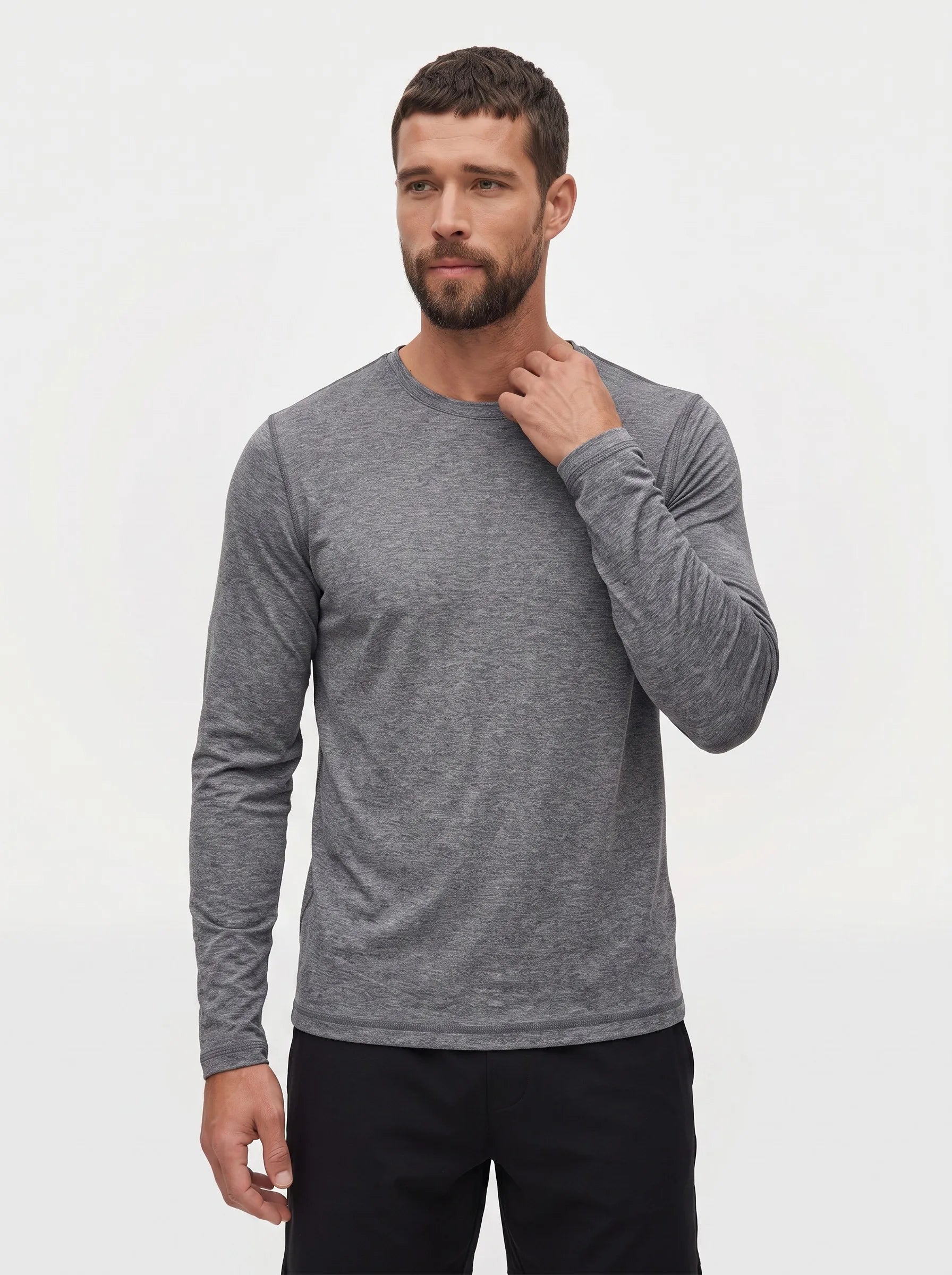 Maglia a maniche lunghe girocollo FlowBlend™ Active — 6-Pack