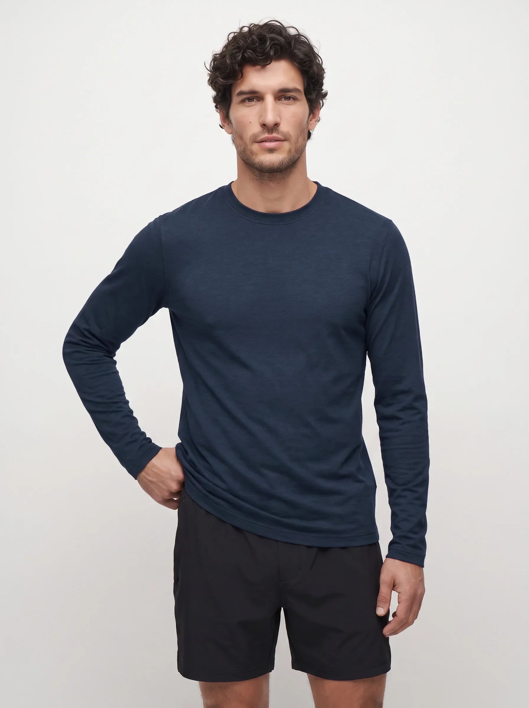 Maglia a maniche lunghe girocollo FlowBlend™ Active — 6-Pack
