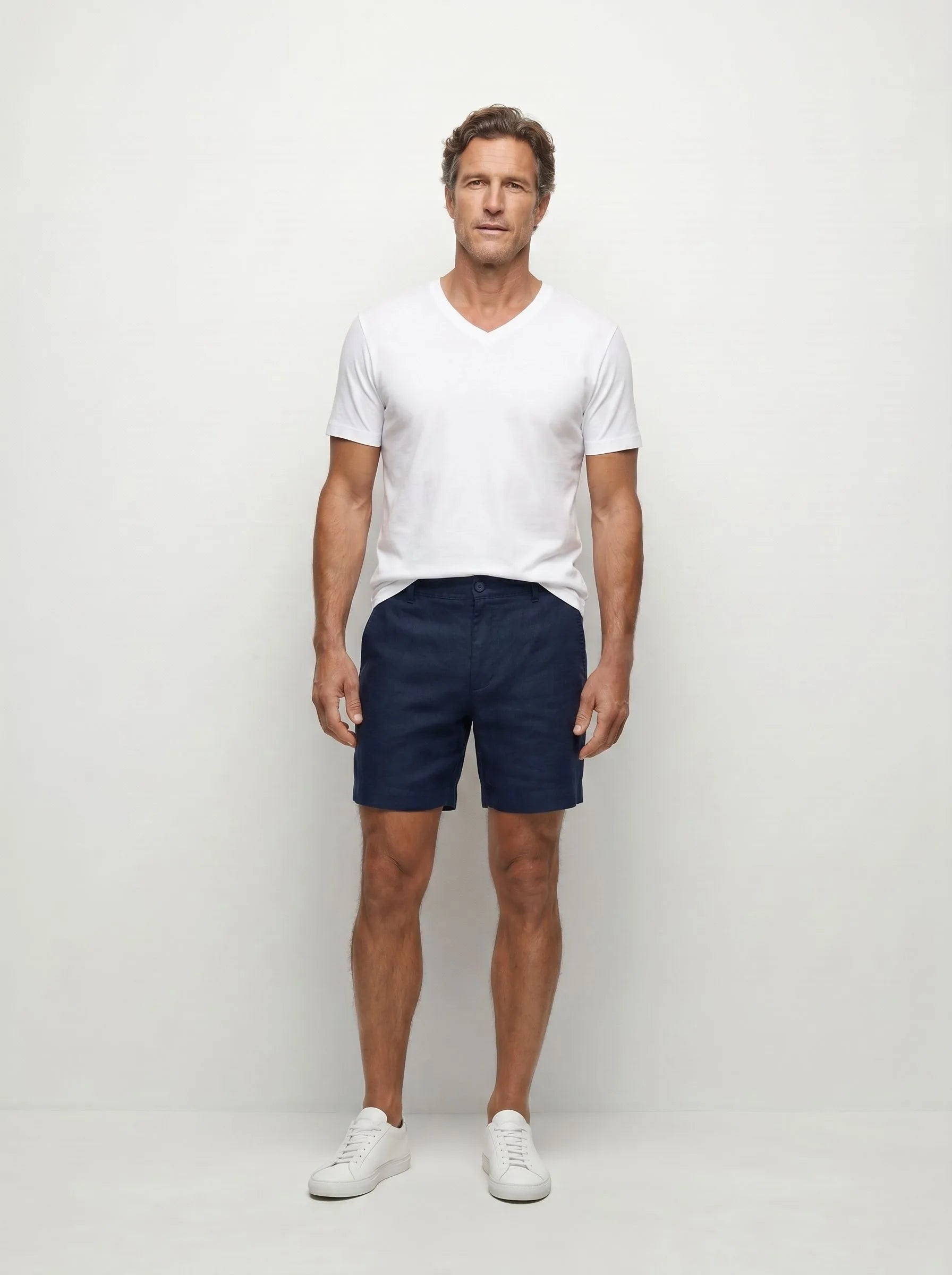 Short habillé 100 % lin européen