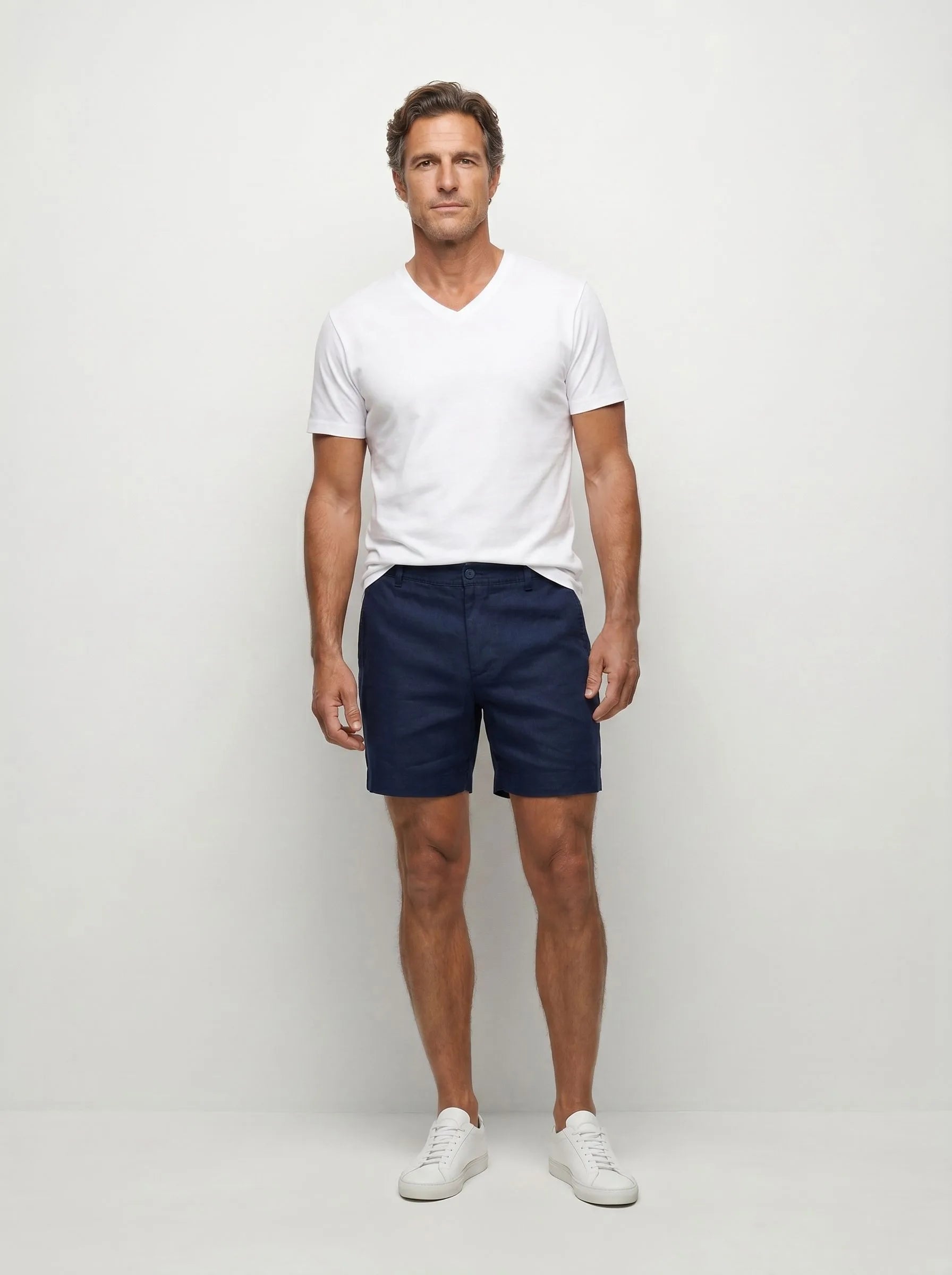 Short habillé 100 % lin européen