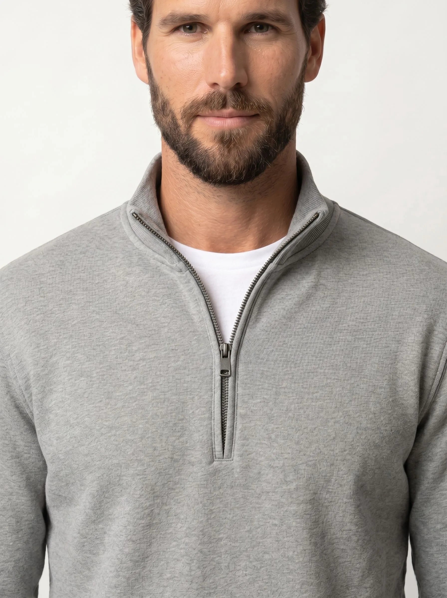 Organic Cotton Half-Zip Sweater