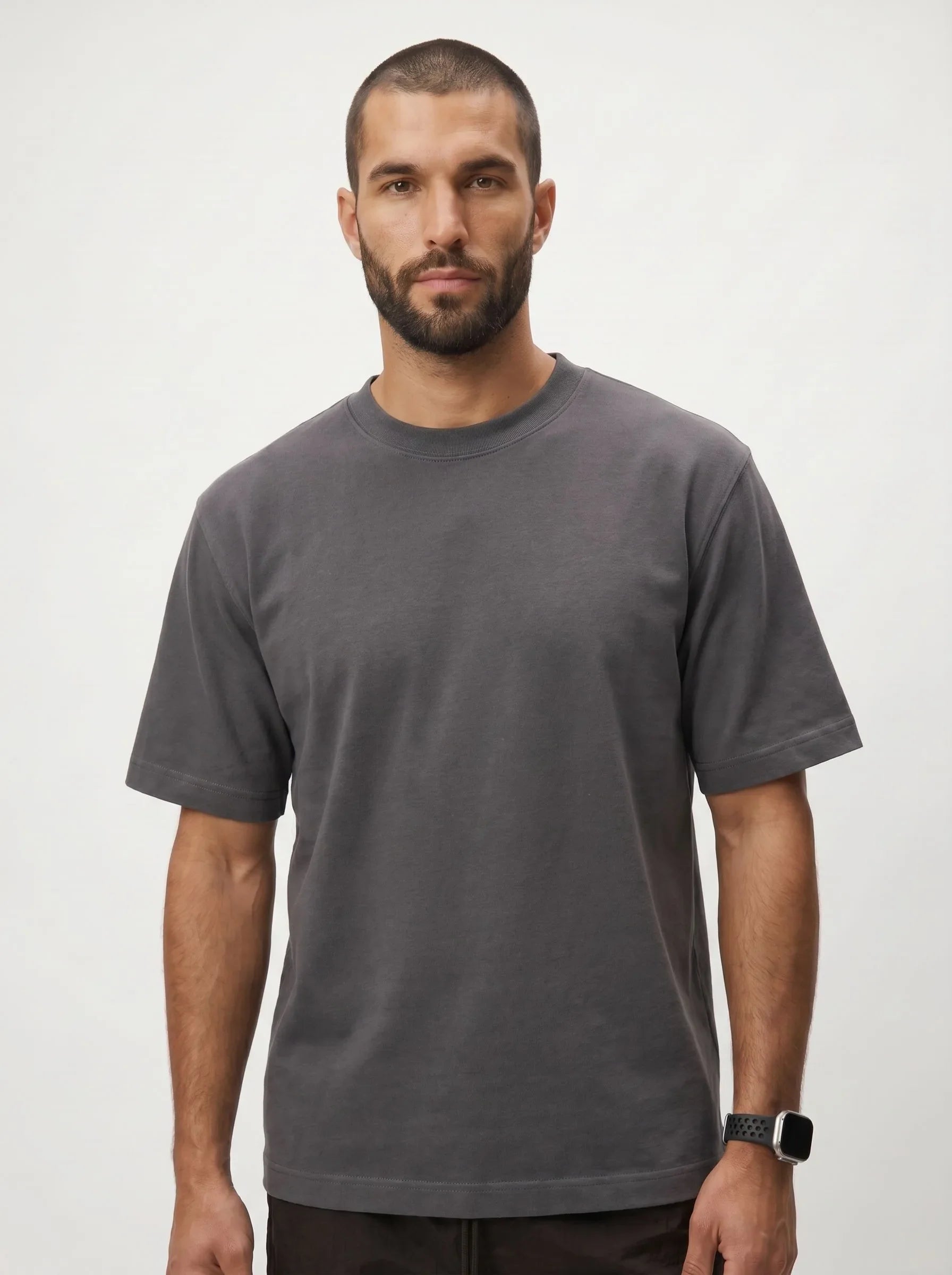 T-Shirt aus 100 % Bio-Baumwolle, schwere Qualität, Rundhalsausschnitt — 3-Pack