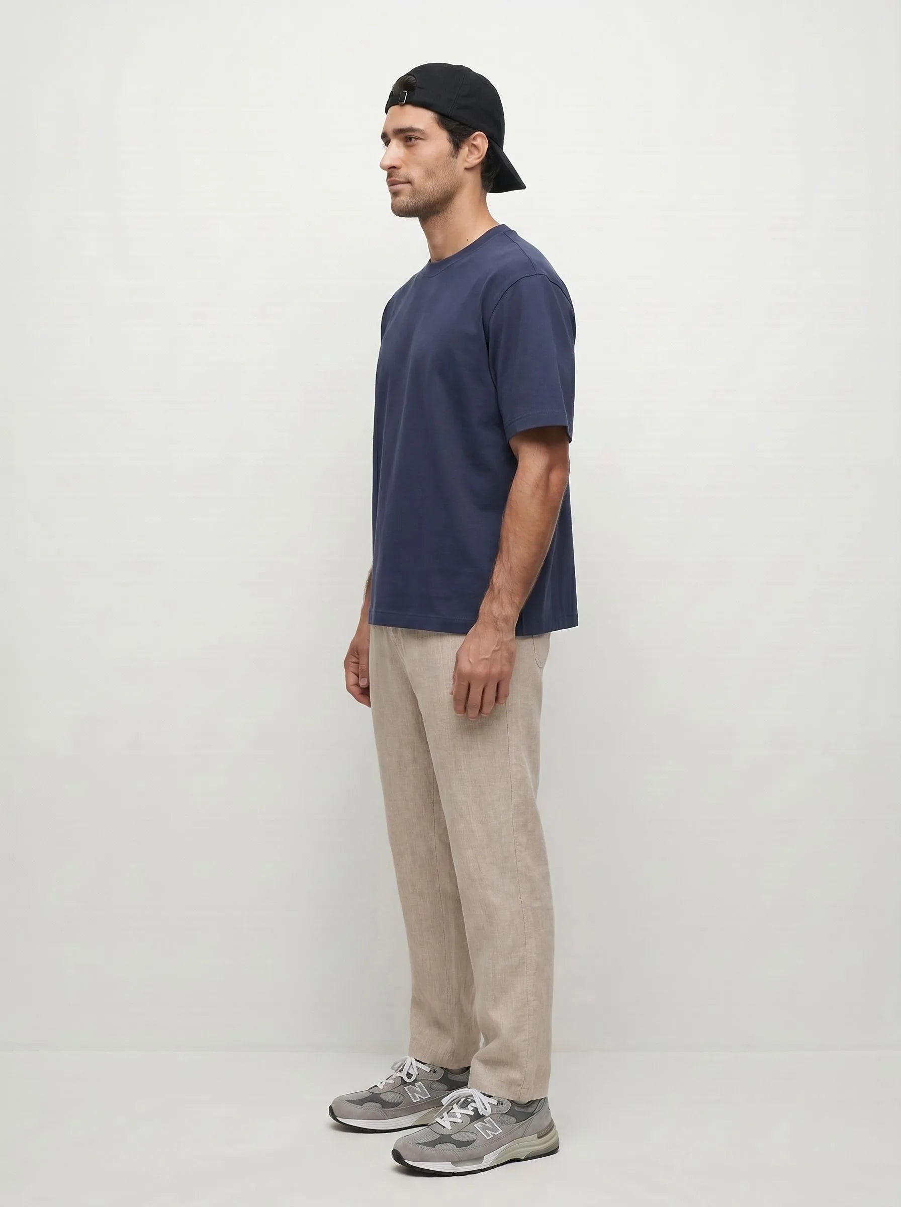 T-shirt girocollo pesante 100% cotone biologico