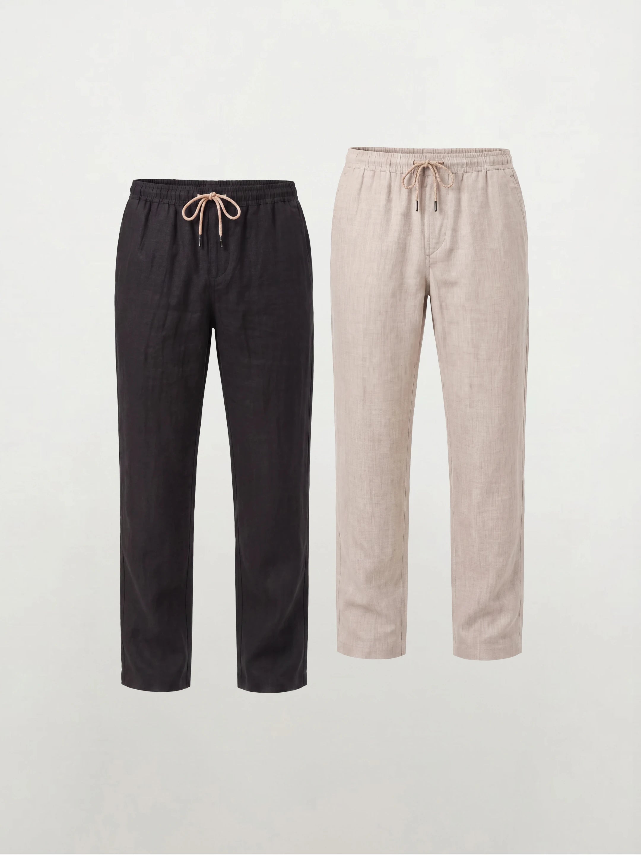 Freizeithose aus 100 % europäischem Leinen — 2-Pack