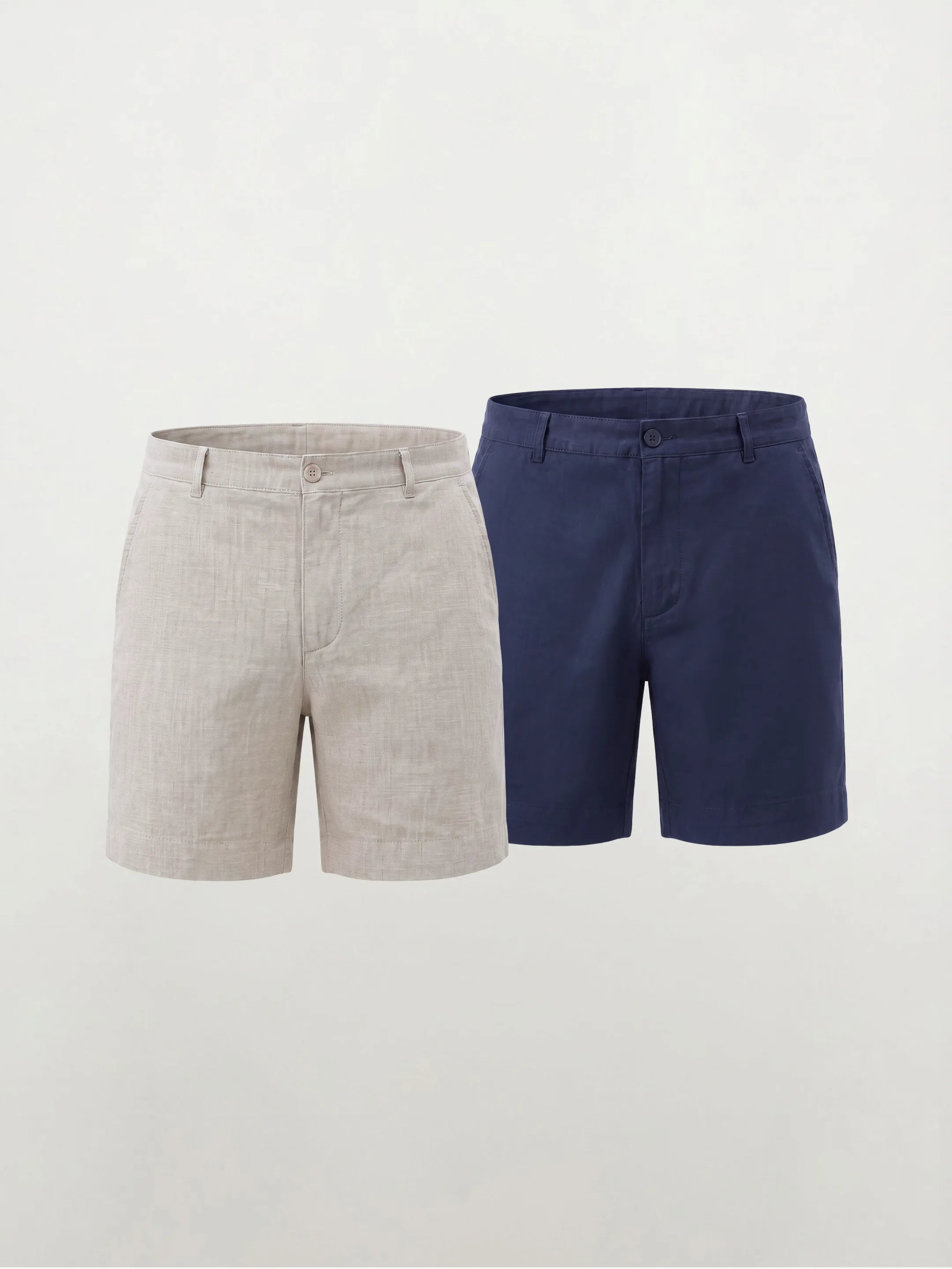 Short habillé 100 % lin européen — 2-Pack