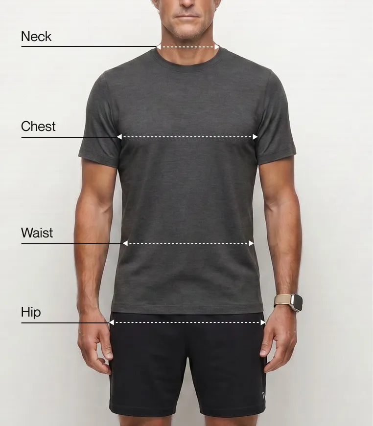 Guide des tailles – hauts homme